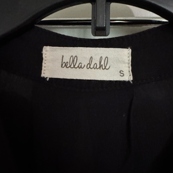 Bella Dahl Womens Cotton Tie Dye Striped Collared Buttoned Blouse Blue Size S - Picture 2 of 10